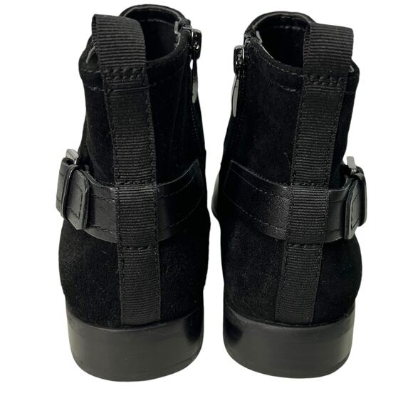 FRANCO SARTO “Marta” Black Leather & Suede Ankle Boots 6.5. NWOT Moto Equestrian - Picture 4 of 10